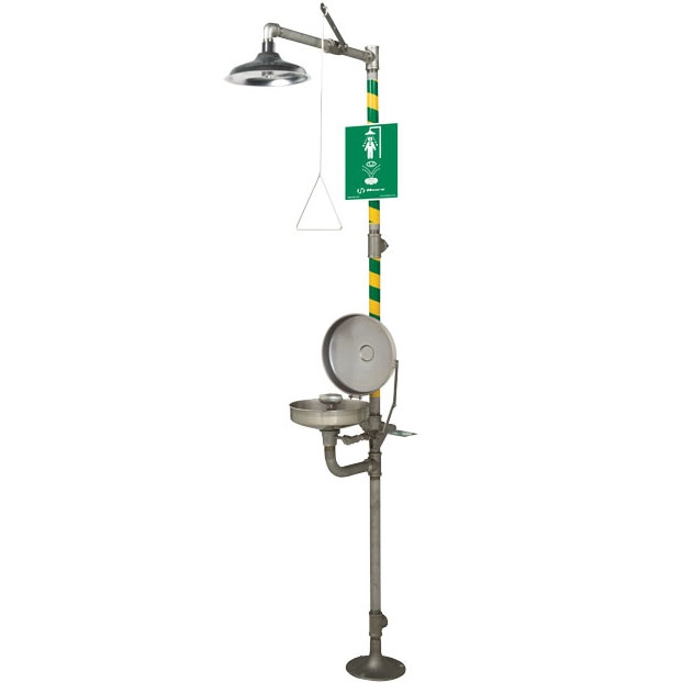 Emergency Eyewash Haws Combination Unit Stainless Steel 8330 Eye Wash