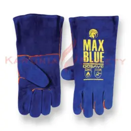 GOSAVE SARUNG TANGAN KULIT LAS MAX BLUE 14