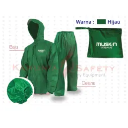 SAFETY APPAREL JAS HUJAN MUSON HIJAU GOSAVE