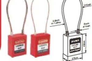 SAFETY PADLOCK CABLE SHACKLE PC175D32